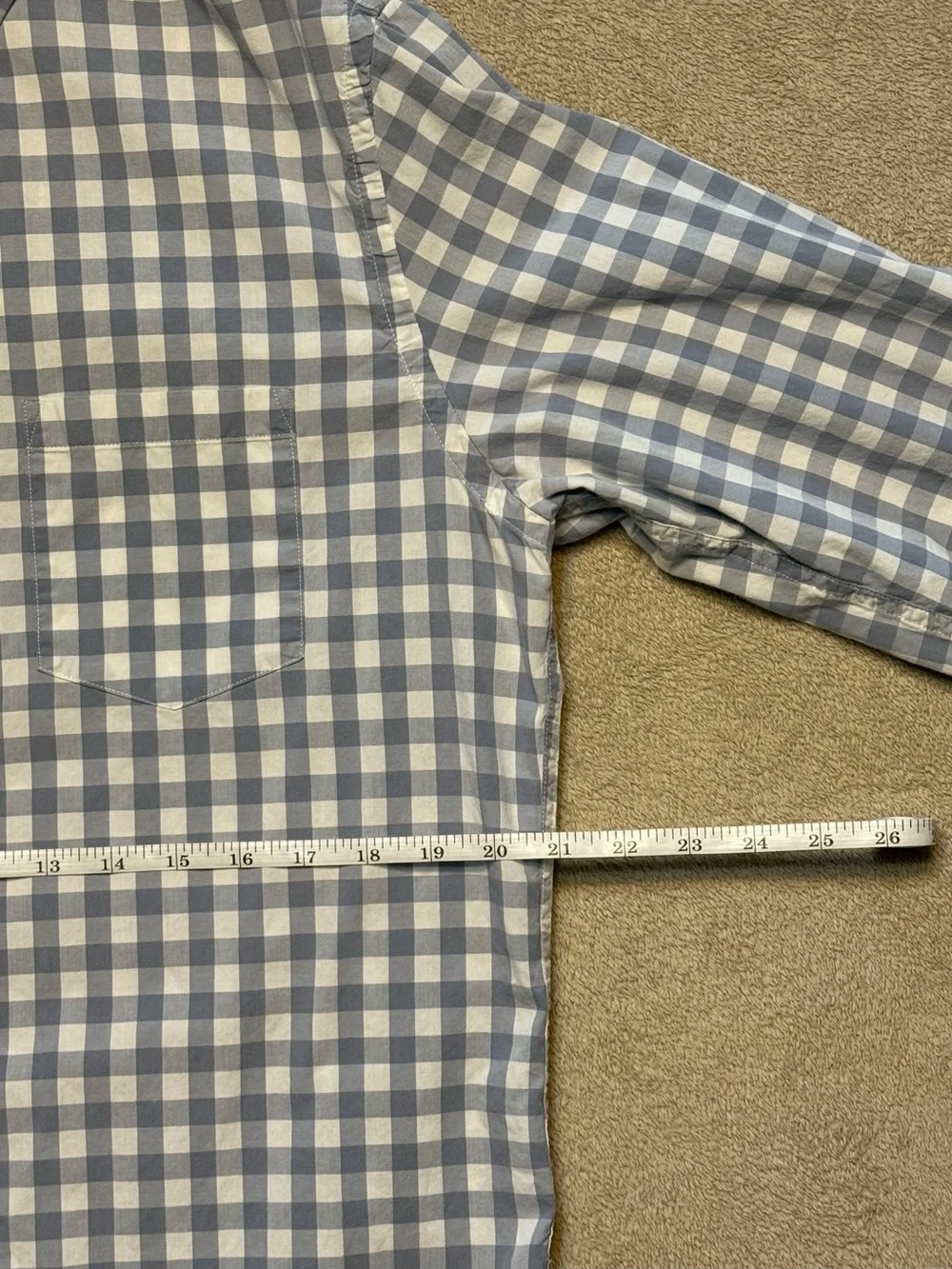 J. Crew men’s large slim fit button down shirt in gingham